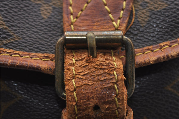 Authentic Louis Vuitton Monogram Sac Bazas Shoulder Cross Bag M99013 LV 4236I