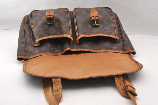Authentic Louis Vuitton Monogram Sac Bazas Shoulder Cross Bag M99013 LV 4236I