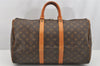 Authentic Louis Vuitton Monogram Keepall 45 Travel Boston Bag M41428 LV 4238I