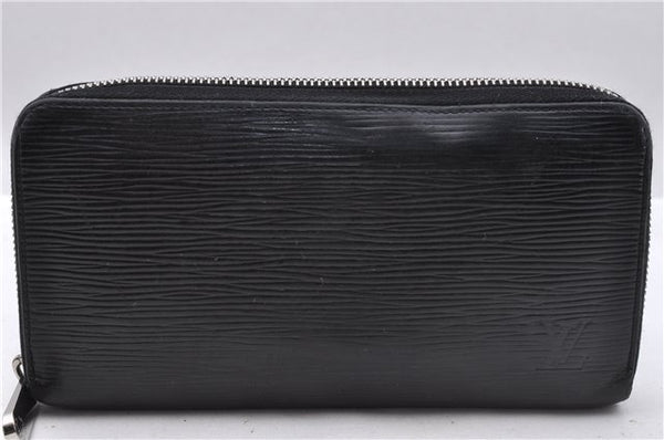 Authentic Louis Vuitton Epi Zippy Long Wallet Purse Black M60072 LV 4239D