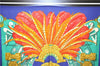 Authentic HERMES Carre 90 Scarf "Mexique" Silk Blue 4240D