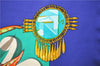 Authentic HERMES Carre 90 Scarf "Mexique" Silk Blue 4240D