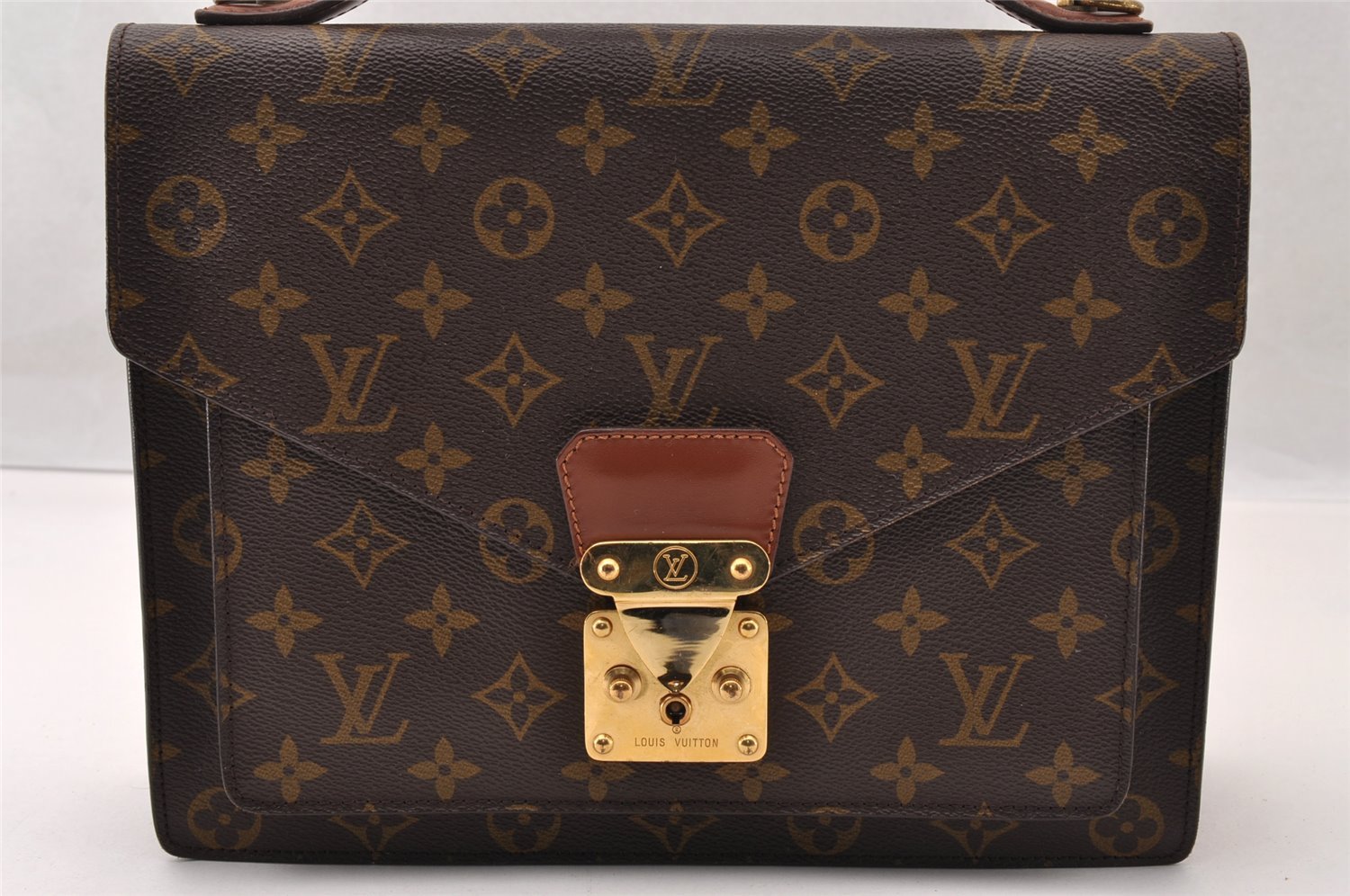 Authentic Louis Vuitton Monogram Monceau 2Way Shoulder Hand Bag M51185 LV 4240I