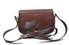 Authentic CELINE Shoulder Cross Body Bag Leather Brown 4241D