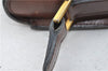 Authentic CELINE Shoulder Cross Body Bag Leather Brown 4241D