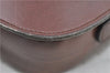 Authentic CELINE Shoulder Cross Body Bag Leather Brown 4241D