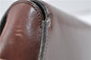 Authentic CELINE Shoulder Cross Body Bag Leather Brown 4241D