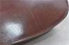 Authentic CELINE Shoulder Cross Body Bag Leather Brown 4241D