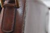Authentic CELINE Shoulder Cross Body Bag Leather Brown 4241D