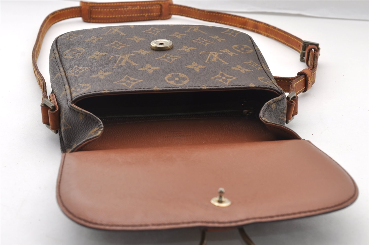 Authentic Louis Vuitton Monogram Saint Cloud MM M51243 Shoulder Cross Bag 4241I