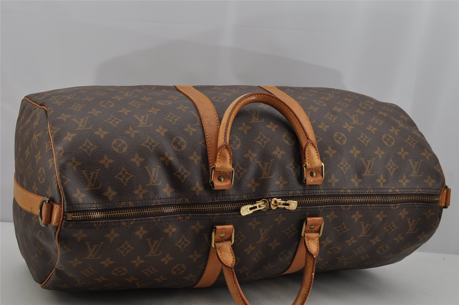Authentic Louis Vuitton Monogram Keepall Bandouliere 55 M41414 Boston Bag 4242I