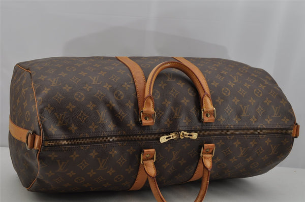 Authentic Louis Vuitton Monogram Keepall Bandouliere 55 M41414 Boston Bag 4242I
