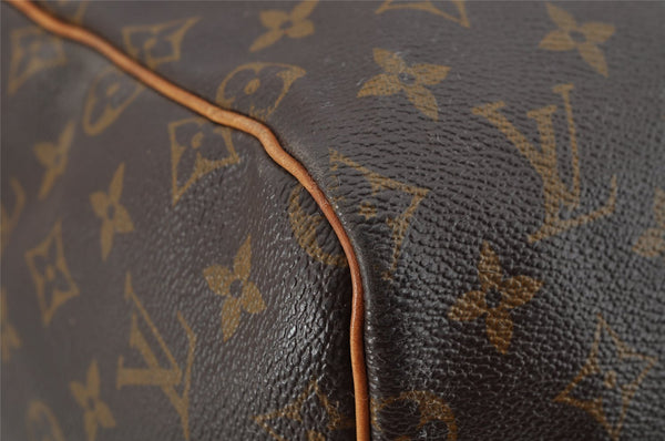 Authentic Louis Vuitton Monogram Keepall Bandouliere 55 M41414 Boston Bag 4242I