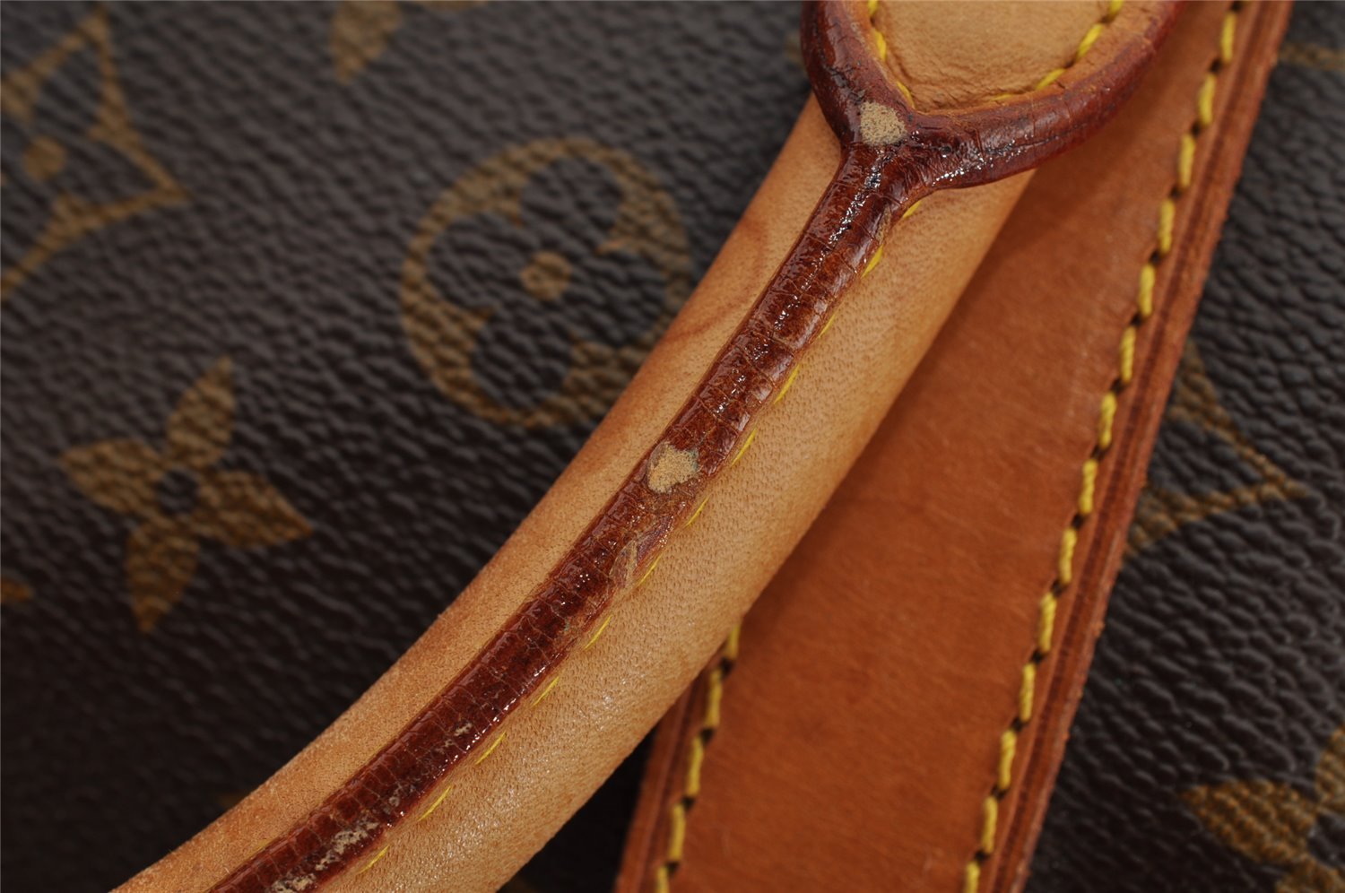 Authentic Louis Vuitton Monogram Keepall Bandouliere 55 M41414 Boston Bag 4242I