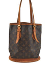 Authentic Louis Vuitton Monogram Bucket PM Shoulder Tote Bag M42238 Junk 4243I