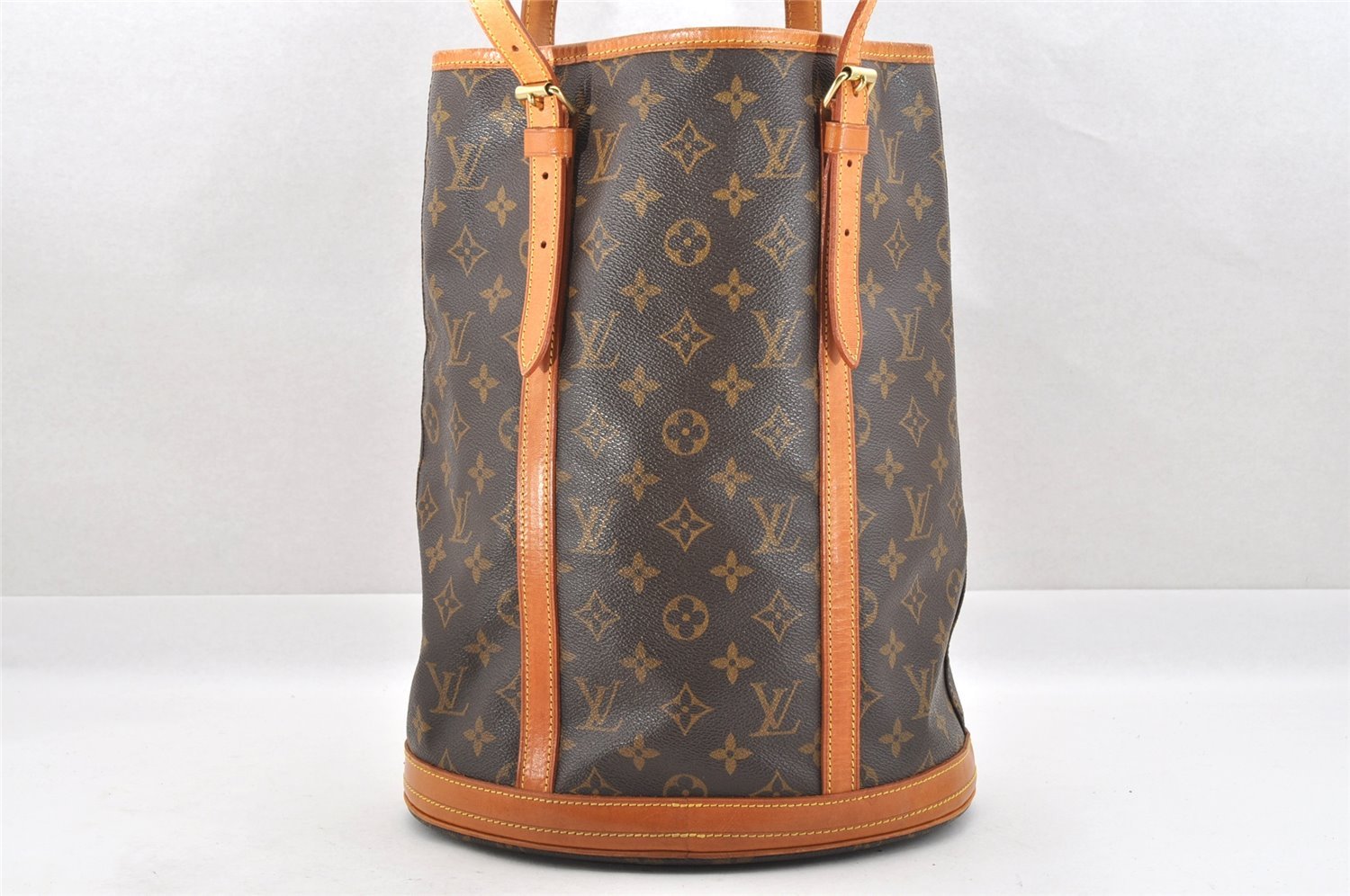 Authentic Louis Vuitton Monogram Bucket GM Shoulder Tote Bag M42236 Junk 4246I