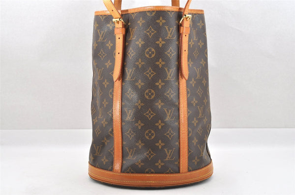 Authentic Louis Vuitton Monogram Bucket GM Shoulder Tote Bag M42236 Junk 4246I