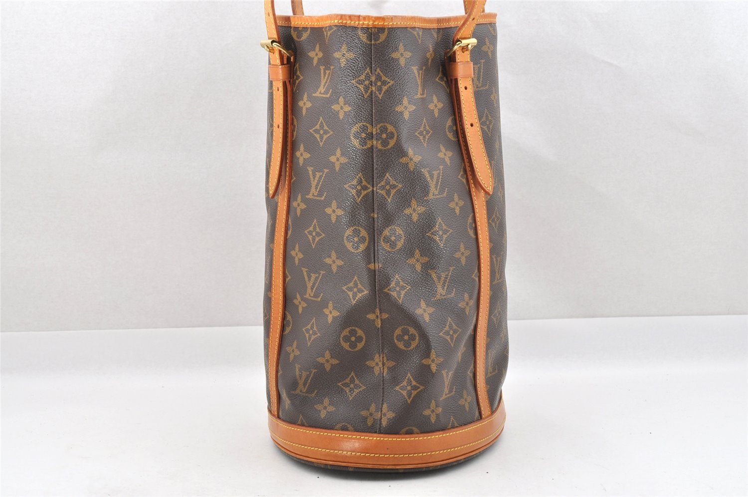 Authentic Louis Vuitton Monogram Bucket GM Shoulder Tote Bag M42236 Junk 4246I