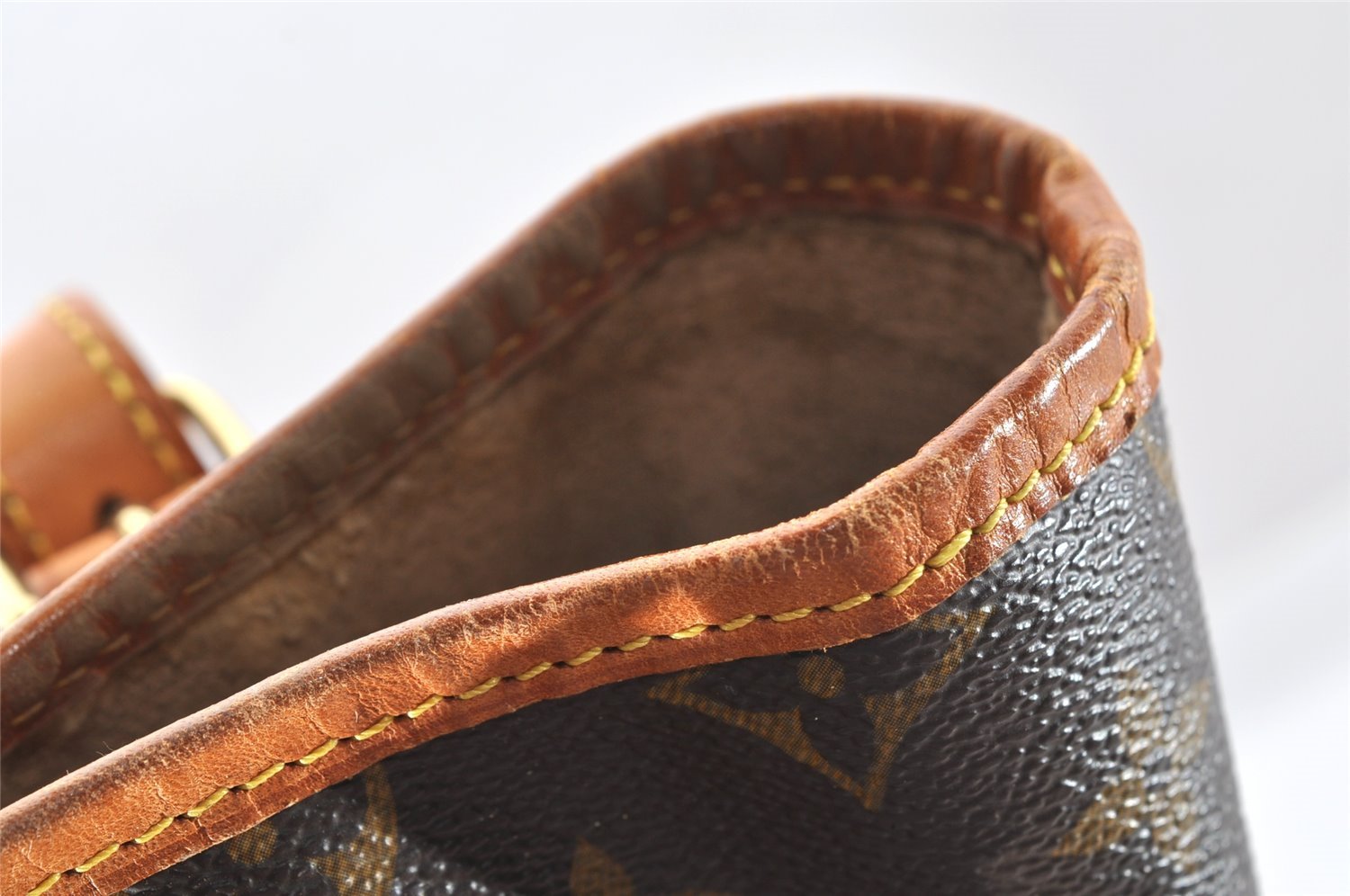 Authentic Louis Vuitton Monogram Bucket GM Shoulder Tote Bag M42236 Junk 4246I