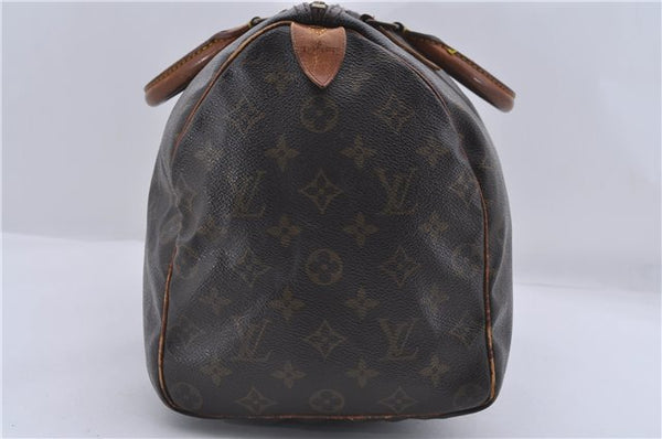 Authentic Louis Vuitton Monogram Speedy 35 Hand Boston Bag M41524 LV 4251D