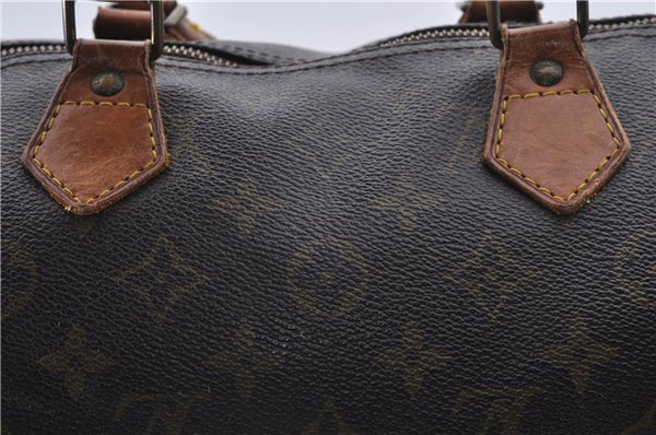 Authentic Louis Vuitton Monogram Speedy 35 Hand Boston Bag M41524 LV 4251D