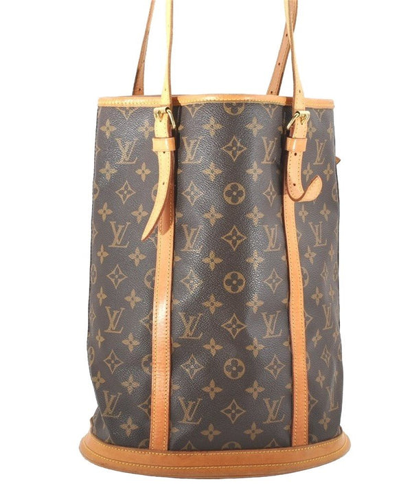 Authentic Louis Vuitton Monogram Bucket GM Shoulder Tote Bag M42236 LV 4251I