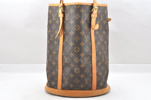Authentic Louis Vuitton Monogram Bucket GM Shoulder Tote Bag M42236 LV 4251I