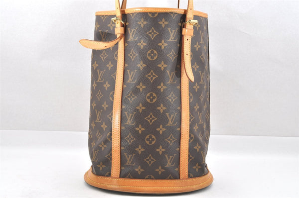 Authentic Louis Vuitton Monogram Bucket GM Shoulder Tote Bag M42236 LV 4251I