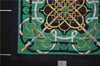 Authentic HERMES Carre 90 Scarf "Eperon d'or" Silk Navy Green 4252E