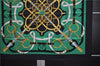 Authentic HERMES Carre 90 Scarf "Eperon d'or" Silk Navy Green 4252E