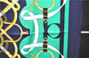 Authentic HERMES Carre 90 Scarf "Eperon d'or" Silk Navy Green 4252E