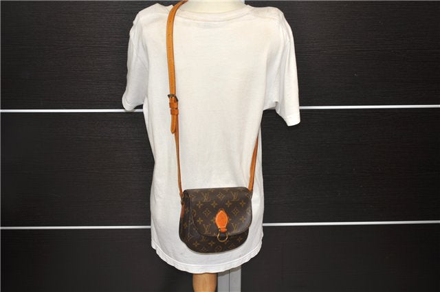 Auth Louis Vuitton Monogram Saint Cloud PM Shoulder Cross Bag M51244 LV 4253D