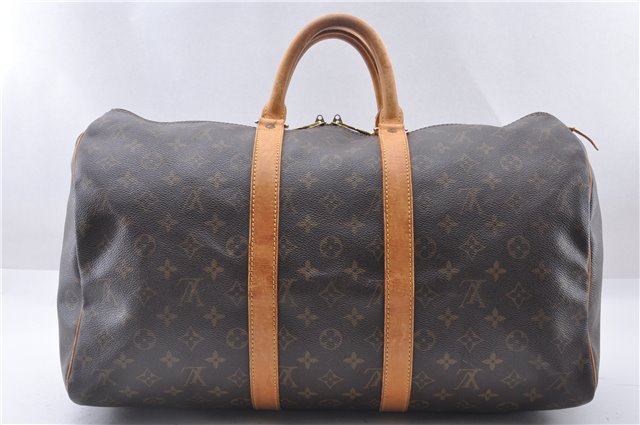 Authentic Louis Vuitton Monogram Keepall 45 Travel Boston Bag M41428 LV 4253F