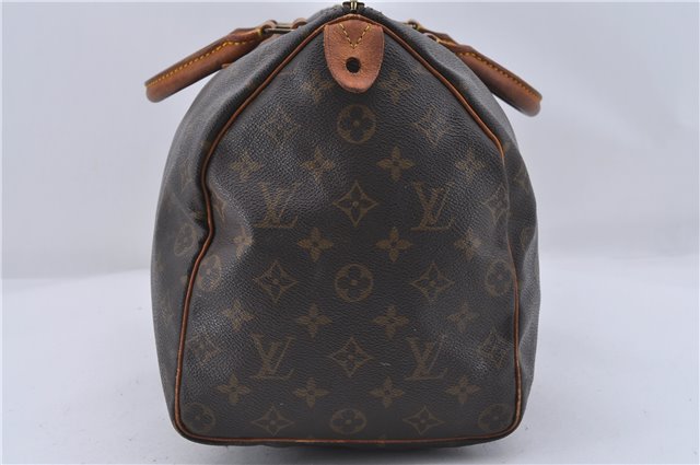 Authentic Louis Vuitton Monogram Speedy 35 Hand Boston Bag M41524 LV 4254D