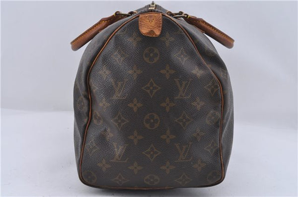 Authentic Louis Vuitton Monogram Speedy 35 Hand Boston Bag M41524 LV 4254D