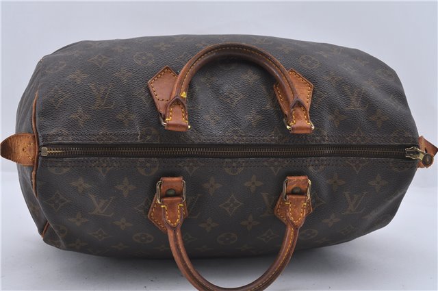 Authentic Louis Vuitton Monogram Speedy 35 Hand Boston Bag M41524 LV 4254D