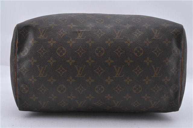 Authentic Louis Vuitton Monogram Speedy 35 Hand Boston Bag M41524 LV 4254D