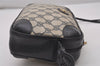 Authentic GUCCI Shoulder Cross Body Bag Purse GG PVC Leather Navy Blue 4255I