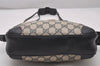 Authentic GUCCI Shoulder Cross Body Bag Purse GG PVC Leather Navy Blue 4255I