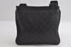 Authentic GUCCI GG Imprime Shoulder Cross Bag GG PVC Leather 201538 Black 4256I