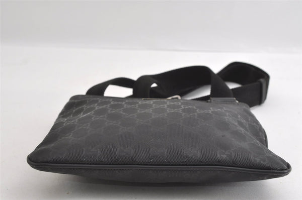 Authentic GUCCI GG Imprime Shoulder Cross Bag GG PVC Leather 201538 Black 4256I