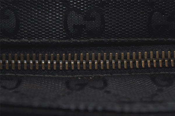 Authentic GUCCI GG Imprime Shoulder Cross Bag GG PVC Leather 201538 Black 4256I