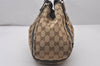Authentic GUCCI Abbey Shoulder Tote Bag GG Canvas Leather 130736 Brown 4258I