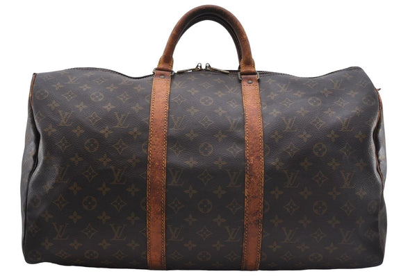 Authentic Louis Vuitton Monogram Keepall 50 Travel Boston Bag M41426 LV 4260D
