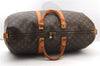 Authentic Louis Vuitton Monogram Keepall Bandouliere 50 M41416 Boston Bag 4260F