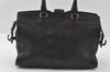 Authentic YVES SAINT LAURENT Cabas Shyc 2Way Tote Bag Leather 297957 Black 4260I