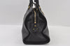 Authentic YVES SAINT LAURENT Cabas Shyc 2Way Tote Bag Leather 297957 Black 4260I