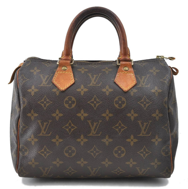 Authentic Louis Vuitton Monogram Speedy 25 Boston Hand Bag Purse M41528 LV 4263D