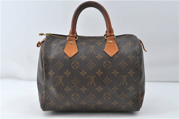 Authentic Louis Vuitton Monogram Speedy 25 Boston Hand Bag Purse M41528 LV 4263D
