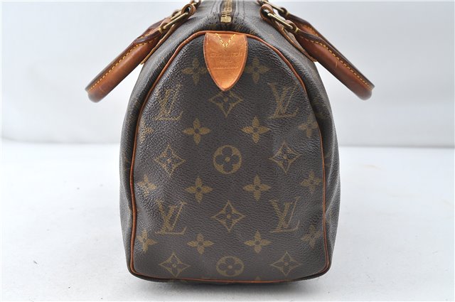 Authentic Louis Vuitton Monogram Speedy 25 Boston Hand Bag Purse M41528 LV 4263D